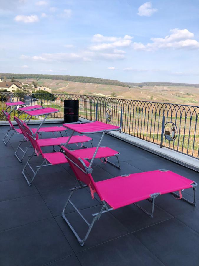 Villa Floressens En Champagne Terrasse Privative Sur Le Vignoble Fleury-la-Riviere Exterior foto